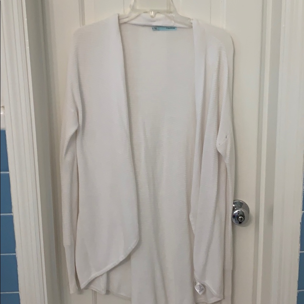 White cardigan